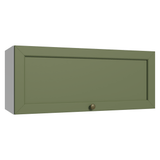 Gabinete Superior 80 cm 1 Puerta Abatible Blanco/Verde Vik Madesa