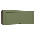 Gabinete Superior 80 cm 1 Puerta Abatible Marrón/Verde Vik Madesa
