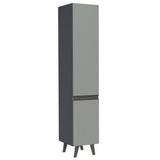 Despensero 40 cm Sin cajones 2 Puertas Nice Gris