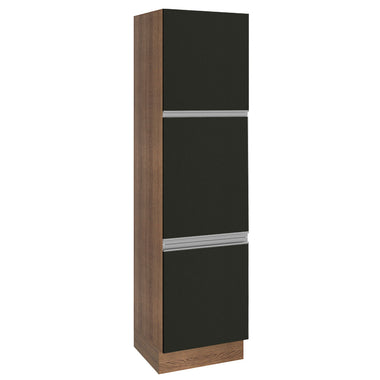 Despensero 60 cm 3 Puertas Marrón/Negro Glamy Madesa