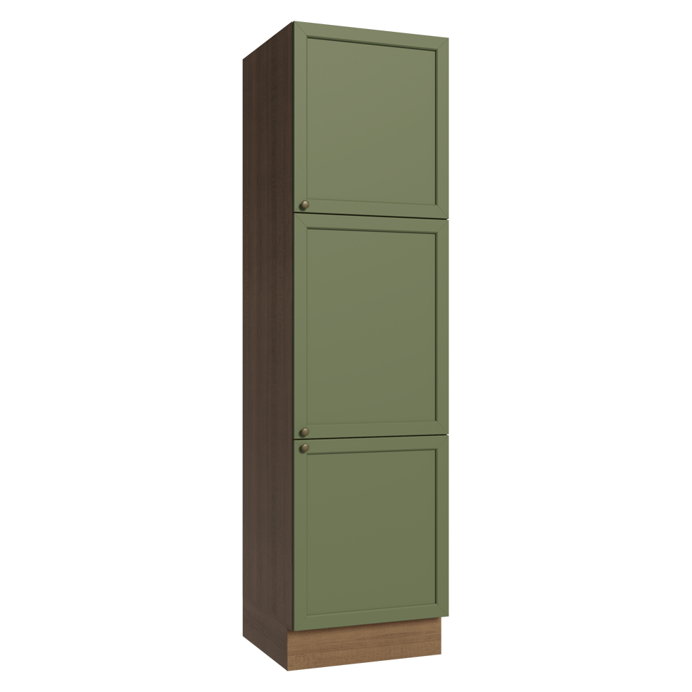Despensero 60 cm 3 Puertas Marrón/Verde Vik Madesa