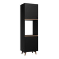 Mueble para Horno 60 cm 2 Puertas Negro Reims Madesa