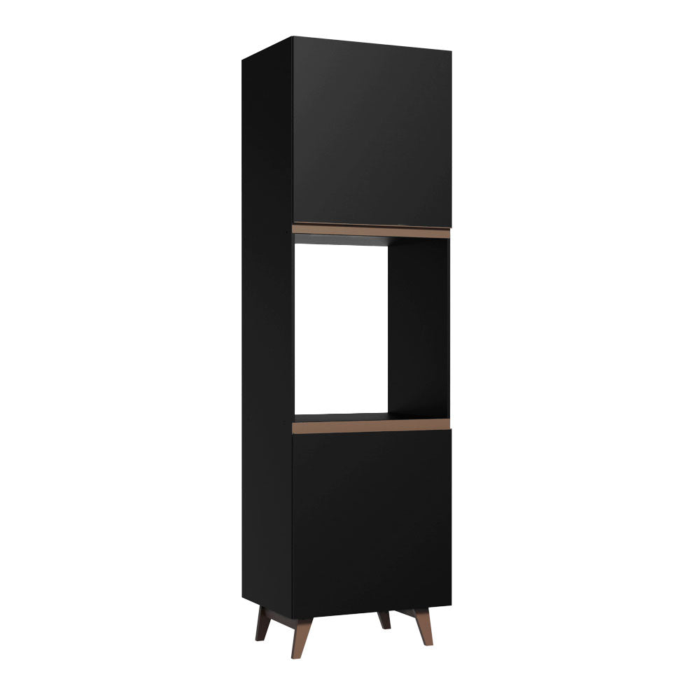 Mueble para Horno Madesa Reims 60 cm 2 Puertas Negro