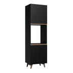 Mueble para Horno 60 cm 2 Puertas Negro Reims Madesa