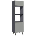Mueble para Horno 60 cm 3 Puertas Gris Nice Madesa