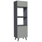 Mueble para Horno 60 cm 3 Puertas Gris Nice Madesa