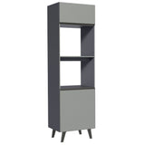 Mueble de cocina para Horno/ Microondas 60 cm Sin cajones Nice Gris