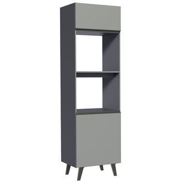 Mueble para Horno 60 cm 3 Puertas Gris Nice Madesa