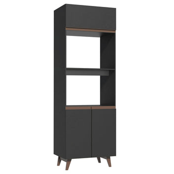 Mueble para Horno 70 cm 3 Puertas Negro Reims Madesa