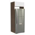 Mueble para Refrigerador 1 Puerta Marrón/Blanco Stella Madesa