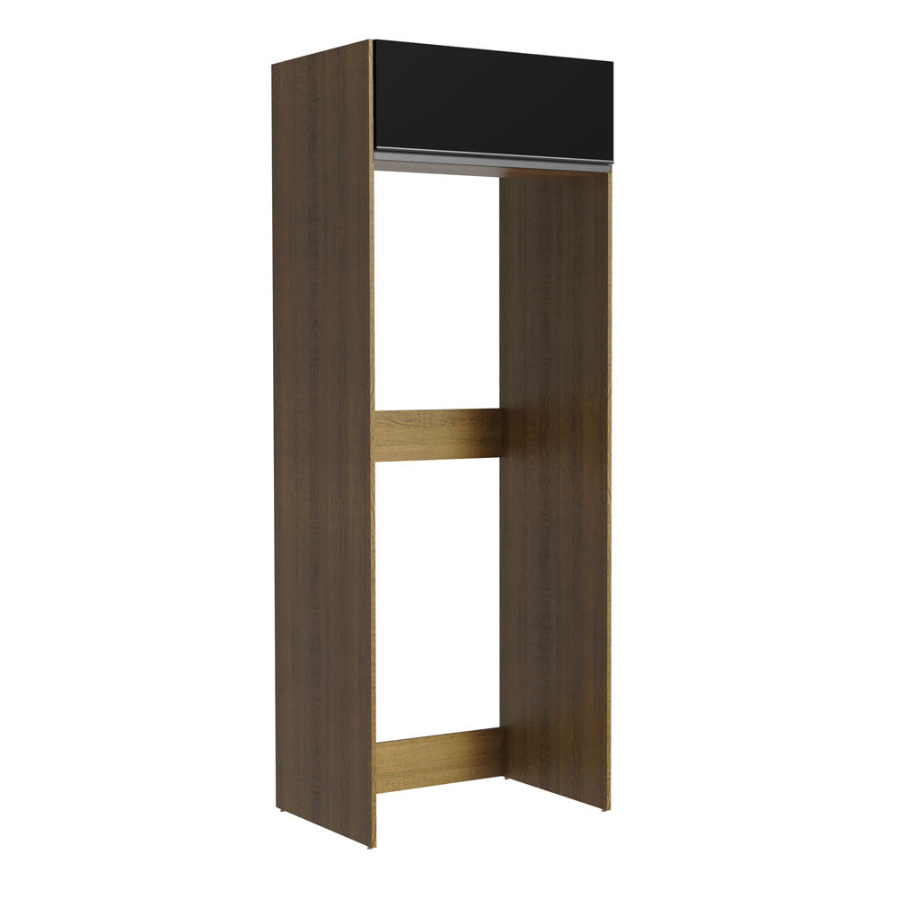 Mueble para Refrigerador 1 Puerta Marrón/Negro Glamy Madesa