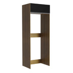 Mueble para Refrigerador 1 Puerta Marrón/Negro Glamy Madesa
