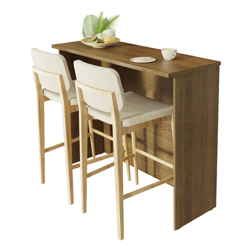 Isla de Cocina con Encimera 120 cm Marrón Madesa