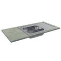 Kit Encimera para Gabinete Bajo y Fregadero 120 cm Gris Madesa