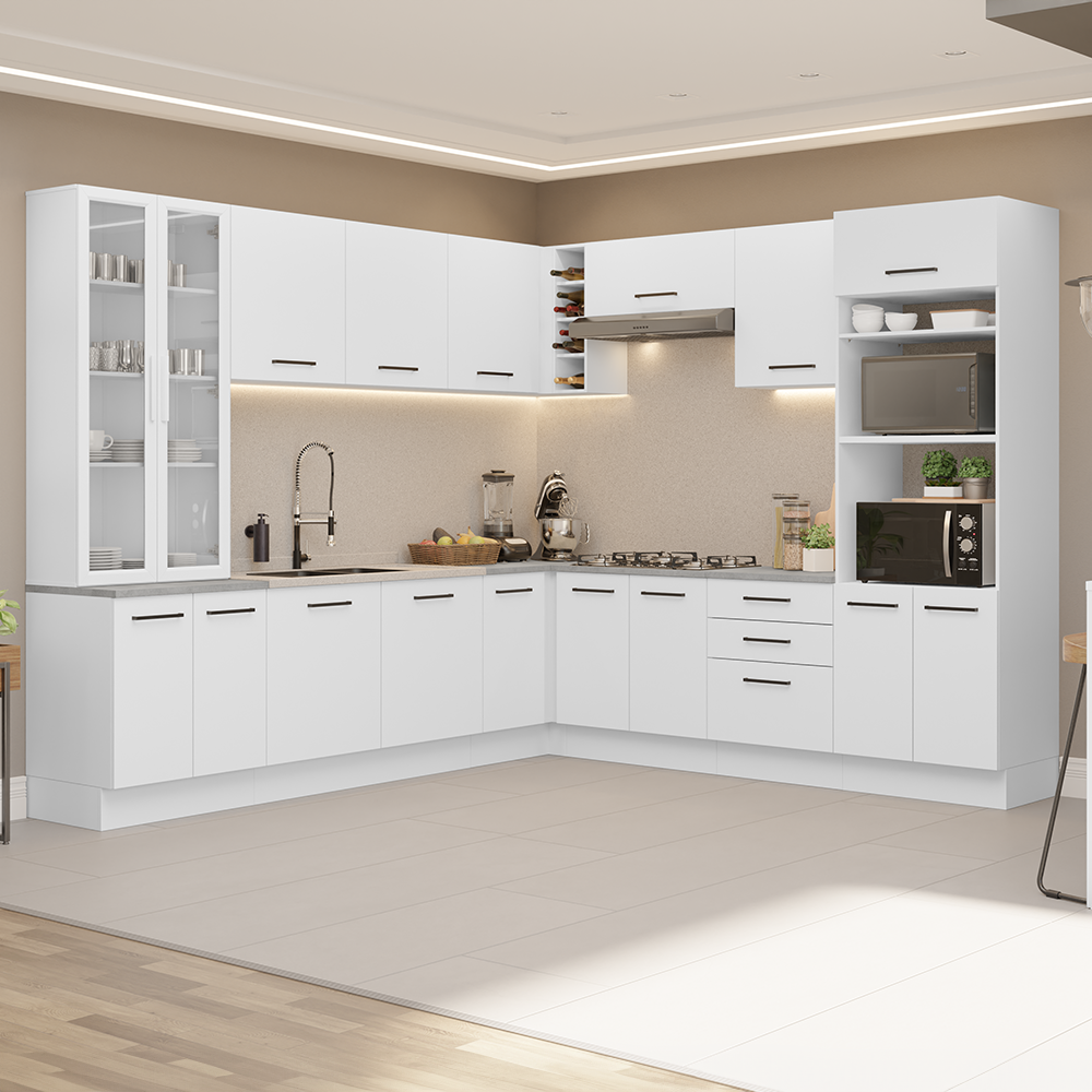 Cocina Integral 549cm Blanco Agata 01
