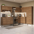 Cocina Integral Esquinera 417cm Marrón Emilly 02