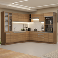 Cocina Integral 549cm Marrón Glamy 01