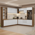 Cocina Integral 549cm Marrón/Blanco Glamy 01