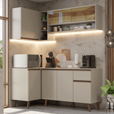Cocina Integrale Esquinera 265 cm Crema Nice Madesa 01