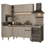 Cocina Integrale Esquinera 265 cm Crema Nice Madesa 05