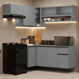 Cocina Integral 325 cm sin Patas Gris Nice