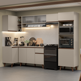 Cocina Integrale Esquinera 385 cm Crema Nice Madesa 03