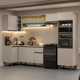 Cocina Integrale Esquinera 385cm Crema Nice Madesa 04