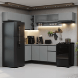 Cocina Integral 405 cm sin Patas Gris Nice