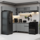 Cocina Integrale Esquinera 405cm Gris Nice Madesa 05