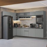 Cocina Integral 465 cm sin Patas Gris Nice 02