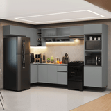 Cocina Integral 465 cm sin Patas Gris Nice 06