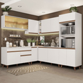 Cocina Integral Esquinera 452cm Blanco Reims 01