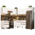 Cocina Integral Esquinera 462cm Reims Blanco 03