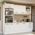 Cocina Integral 250 cm Con Mueble para Horno Blanco Agata Madesa
