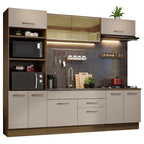 Cocina Integral 270 cm Marrón/Crema Agata Madesa