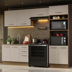Cocina Integral 270 cm Marrón/Crema Agata Madesa