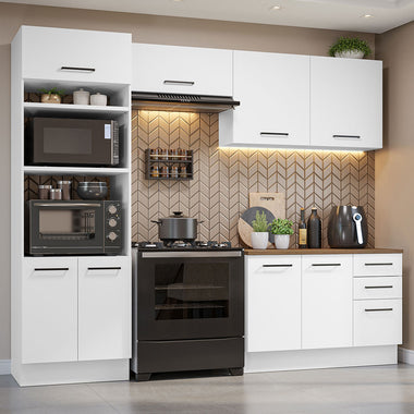 Cocina Integral 270 cm Blanco Agata Madesa