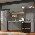 Cocina Integral 280 x 52 cm Marrón/Gris Agata Madesa