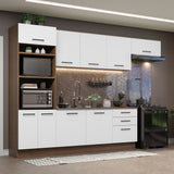 Cocina Integral 330cm Marrón/Blanco Agata 01