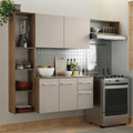 Cocina Compacta 180 cm Marrón/Crema Easy Madesa