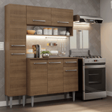 Cocina Integral 137 cm Marrón Emilly