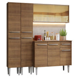 Cocina Compacta 169cm Marrón Emilly 09