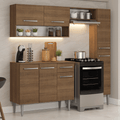 Cocina Compacta 197 cm Marrón Emilly Madesa