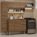 Cocina Compacta 197 cm Marrón Emilly Madesa