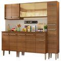 Cocina Compacta 201 cm Marrón Emilly Madesa