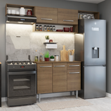 Cocina Integrale 225cm Marrón Emilly Madesa 01