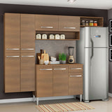 Cocina Integral 229cm Marrón Emilly Fit 03