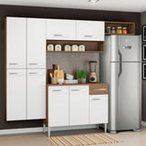 Cocina Integral 229cm Marrón/Blanco Emilly Fit 03