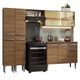Cocina Integral 229cm Marrón Marrón Emilly 06
