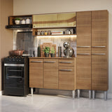 Cocina Integral 229cm Marrón Emilly 07